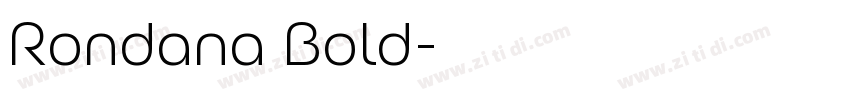 Rondana Bold字体转换